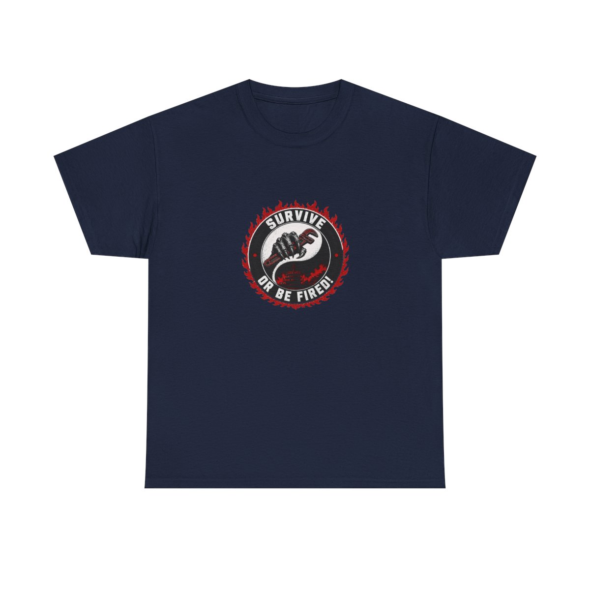Lethal Company "Survive or Be Fired!" Unisex Tee - alternate angle 4, merchandise