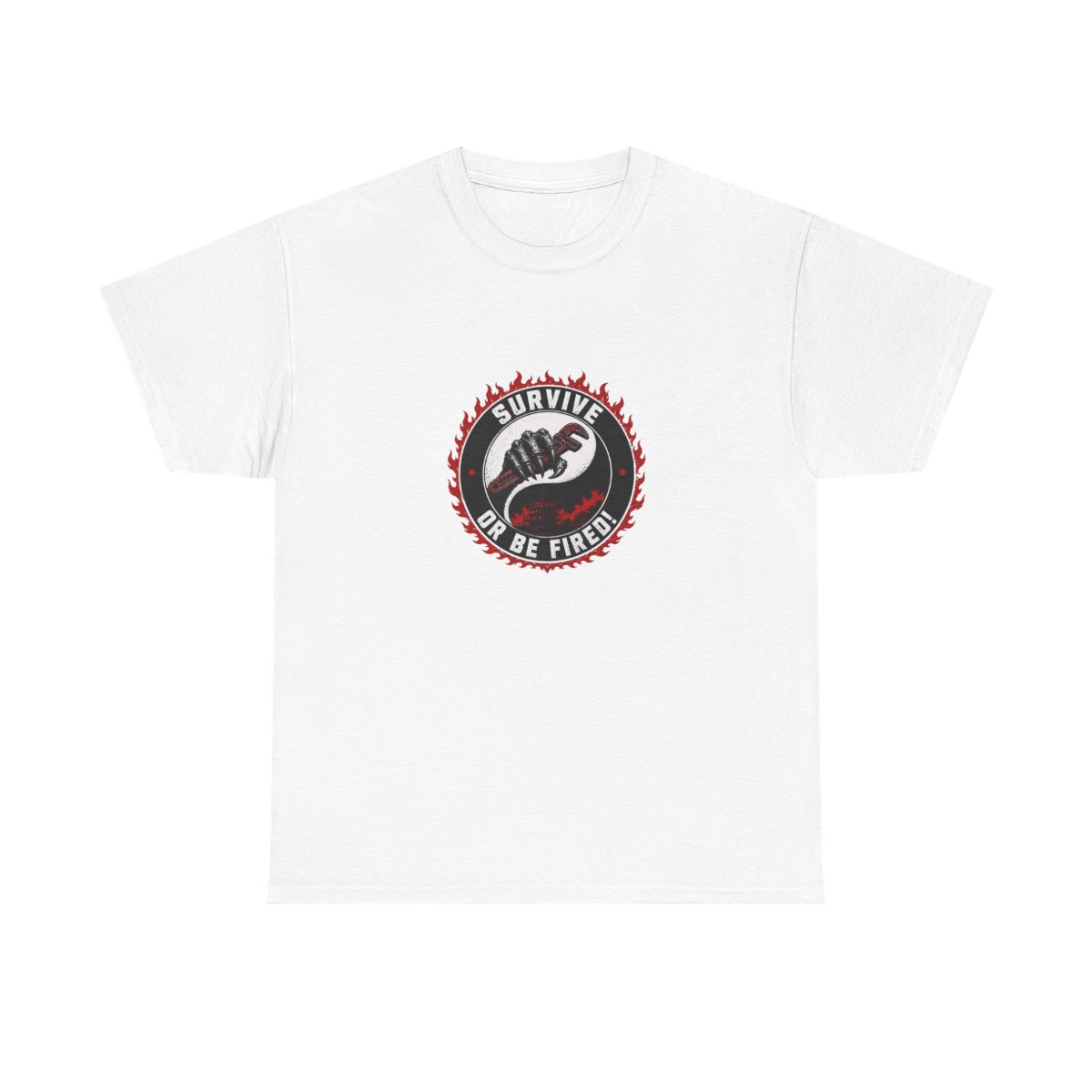 Lethal Company "Survive or Be Fired!" Unisex Tee - alternate angle 5, merchandise