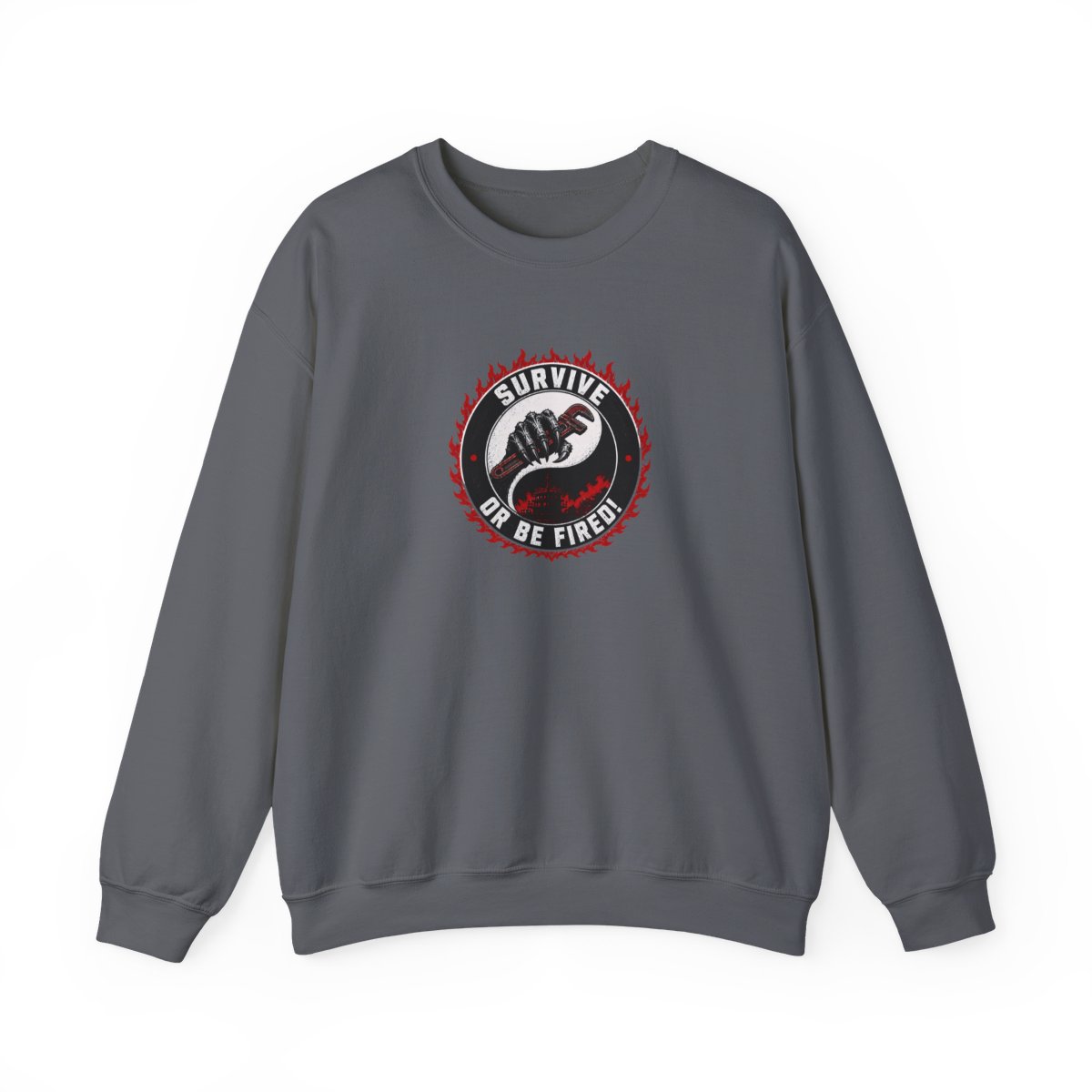 Lethal Company "Survive or Be Fired!" Crewneck - alternate angle 5, merchandise
