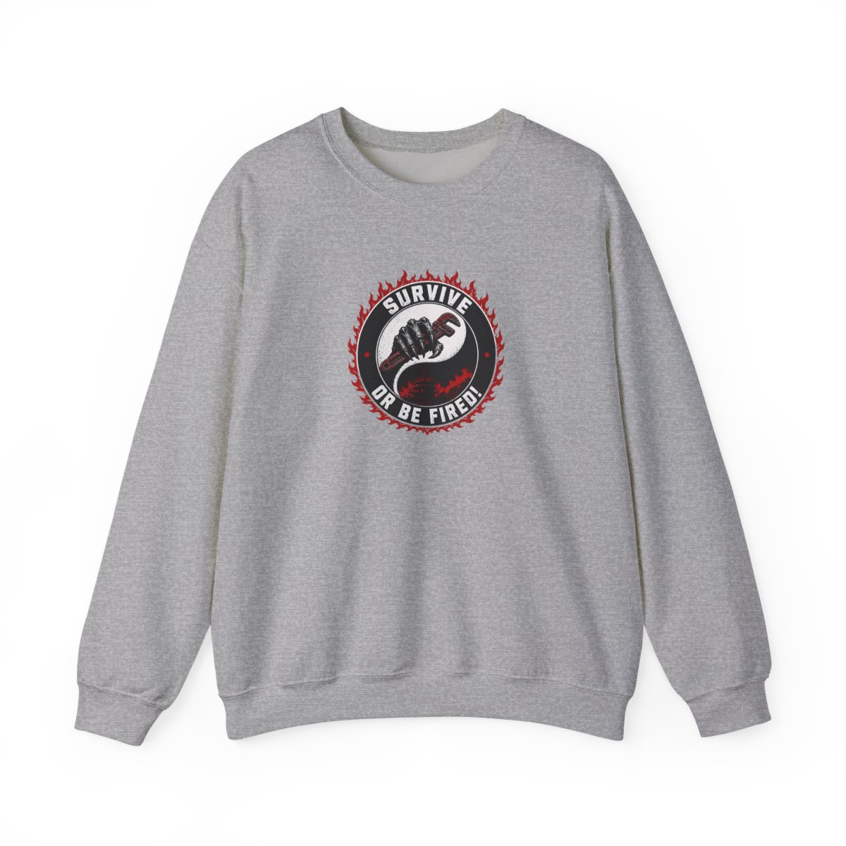Lethal Company "Survive or Be Fired!" Crewneck - alternate angle 2, merchandise