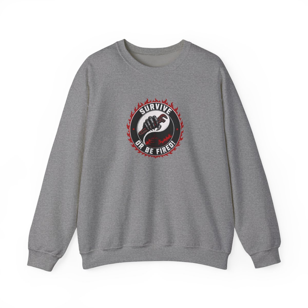 Lethal Company "Survive or Be Fired!" Crewneck - alternate angle 3, merchandise