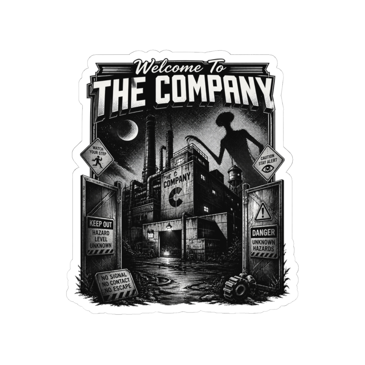 Lethal Company Suspense. Around The Factory Sticker - Official stickers merchandise